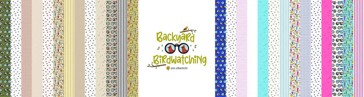 Backyard Birdwatching - 14 fat quarter bundle - Birds - C&S - AH100-FQB-B
