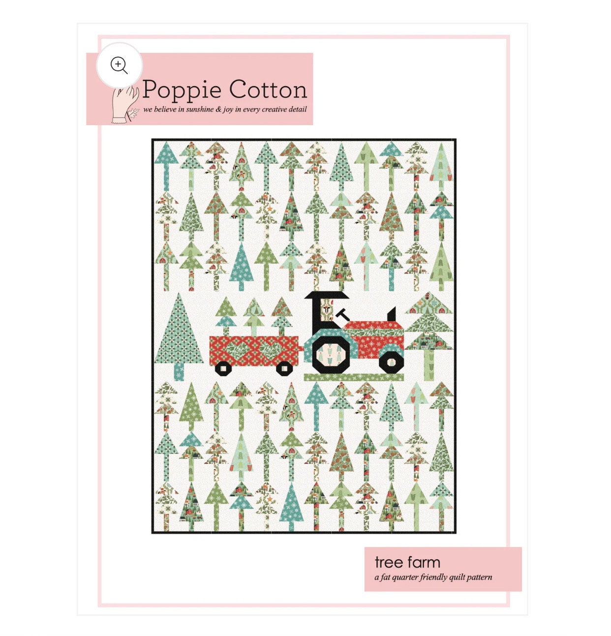 POPPIE COTTON Tree Farm Quilt Pattern PCP23125 Ships: June 2024 - | quilt size 60" x 78 " - Prairie Christmas