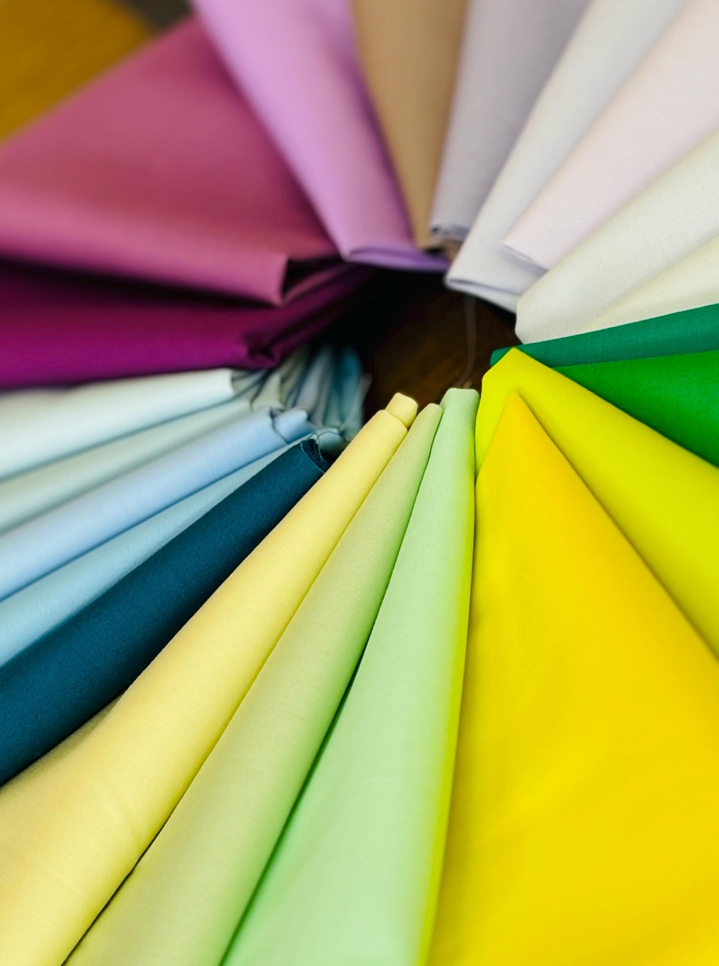 New colors of Pure solids 2024 | AGF | Fat quarter bundle 21 fabrics | IRIDESCENT | 1/2 yard option