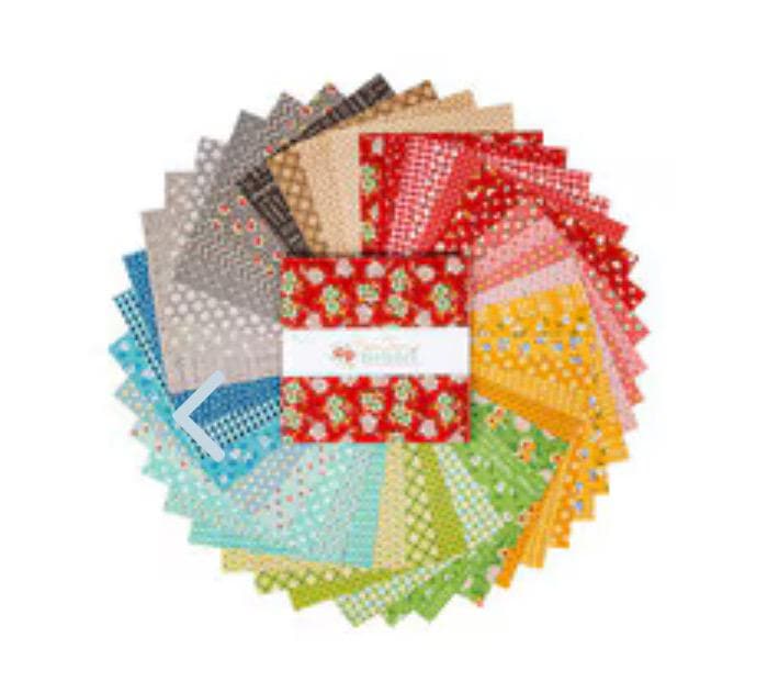 Home town holiday 10" Stacker | Lori Holt | Bee in my Bonnet - precut | RBD - 42 pieces ships IN STOCK