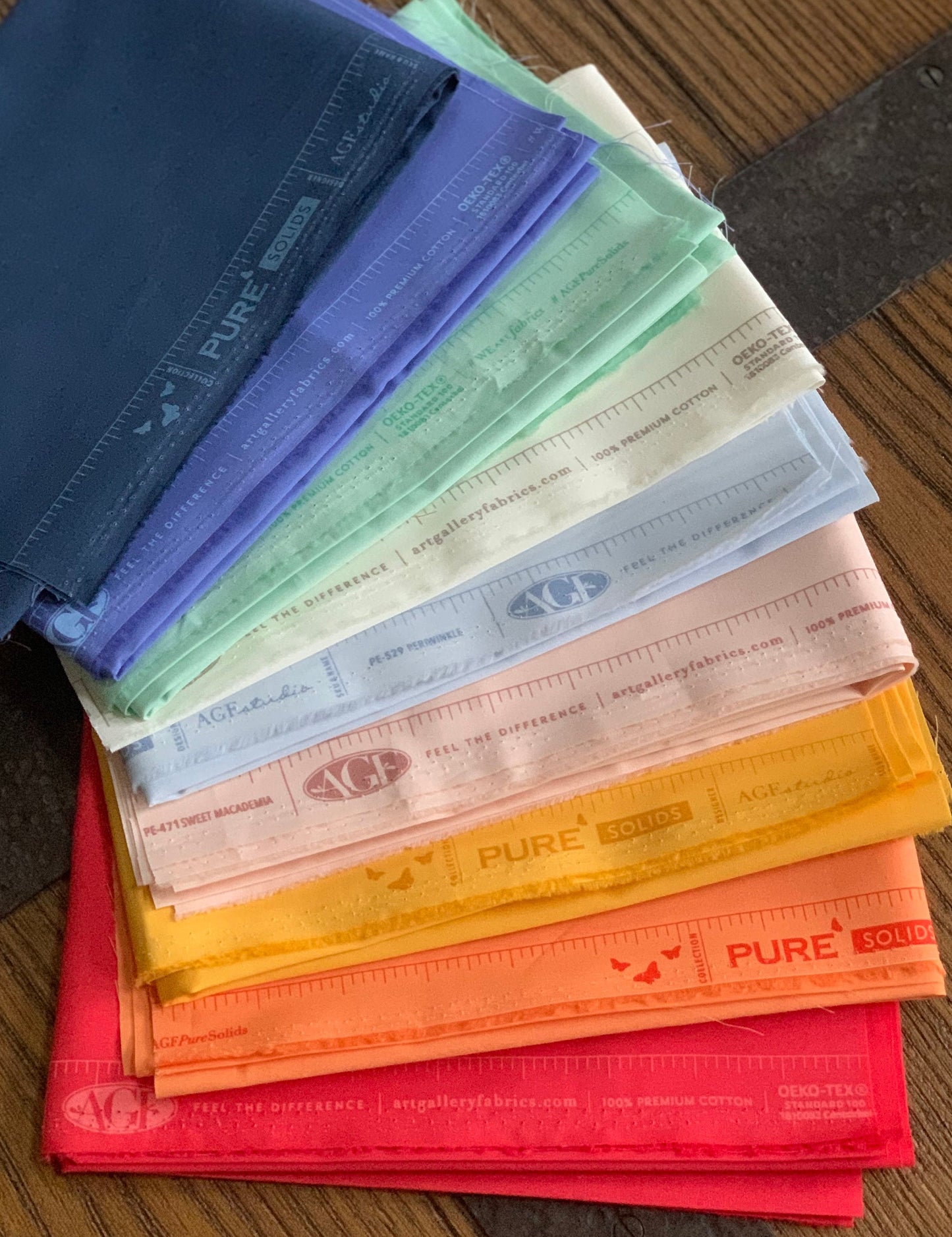 Daisy AGF blenders | Fat quarters or 1/2 yards bundles 9 fabrics | Fast shipping | Pure solids | Maureen Cracknell - bright spring summer