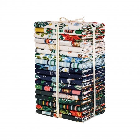 Holiday Classics II Deck the halls - cream Metallic Fabric - Rifle paper co - cotton and steel -christmas - holiday - RP6 - stockings
