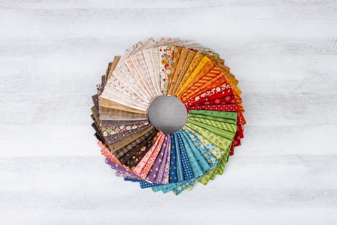 Autumn 52 piece fat quarter bundle | Lori Holt | Bee in my Bonnet - precut | RBD - in stock - Free US Shipping