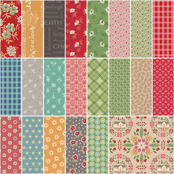 Home town holiday 10" Stacker | Lori Holt | Bee in my Bonnet - precut | RBD - 42 pieces ships IN STOCK