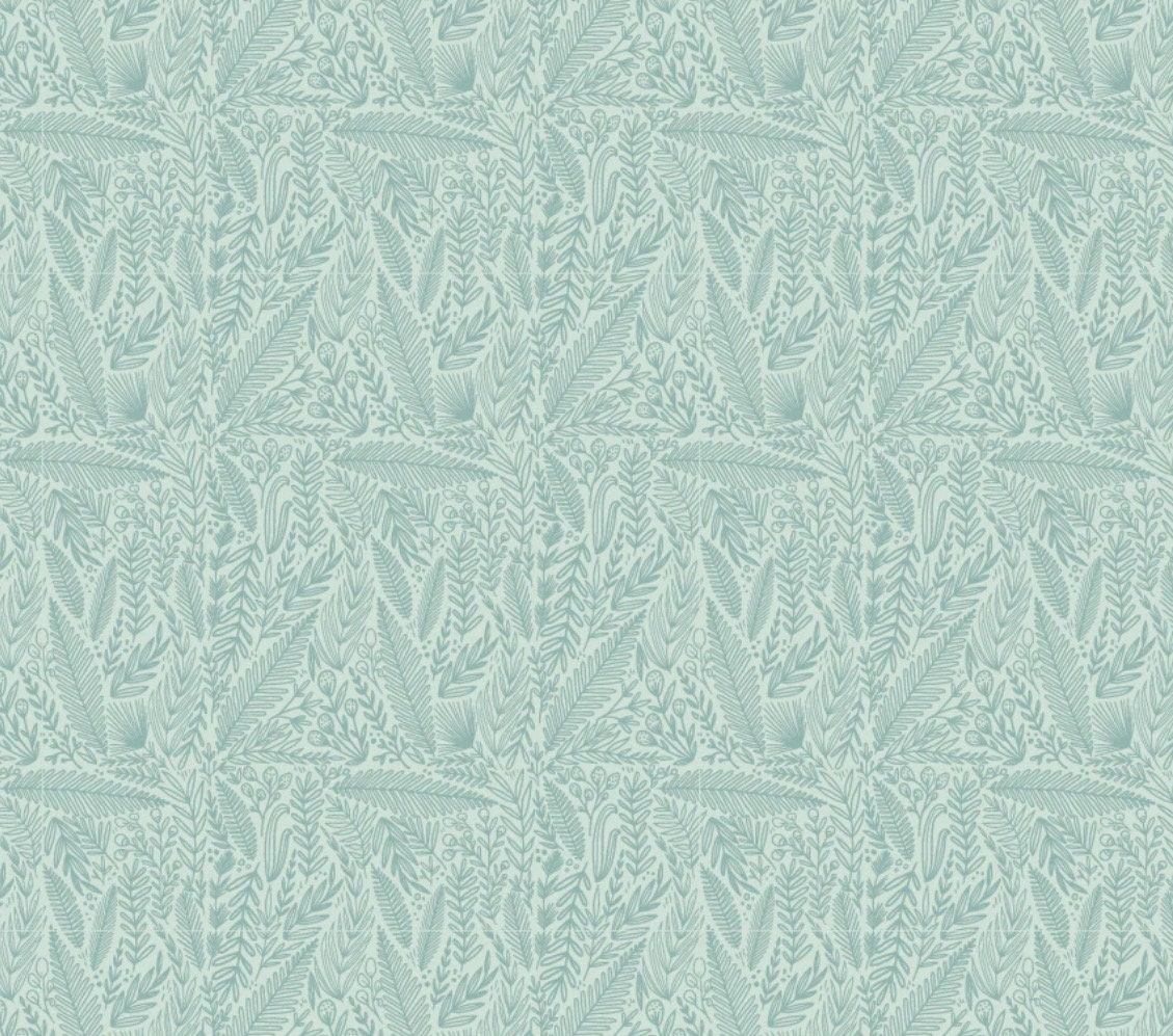 Cottage Charm - Delicate foliage blue | Poppie cotton | Kenzie Elston | vintage | in stock - CH24755