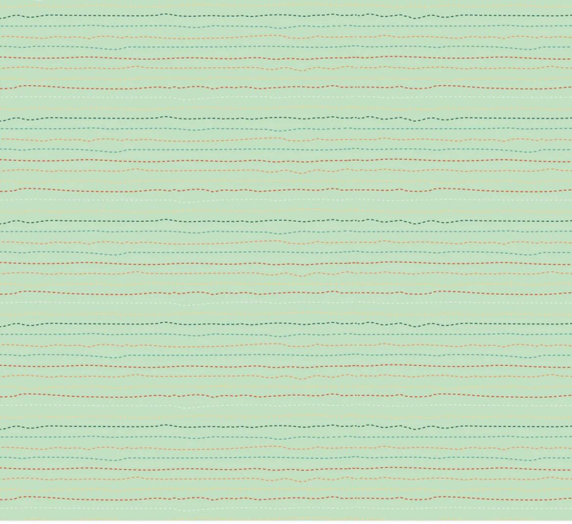 Mushroom blooms - snail trail mint | Poppie cotton | vintage | in stock - MB24417