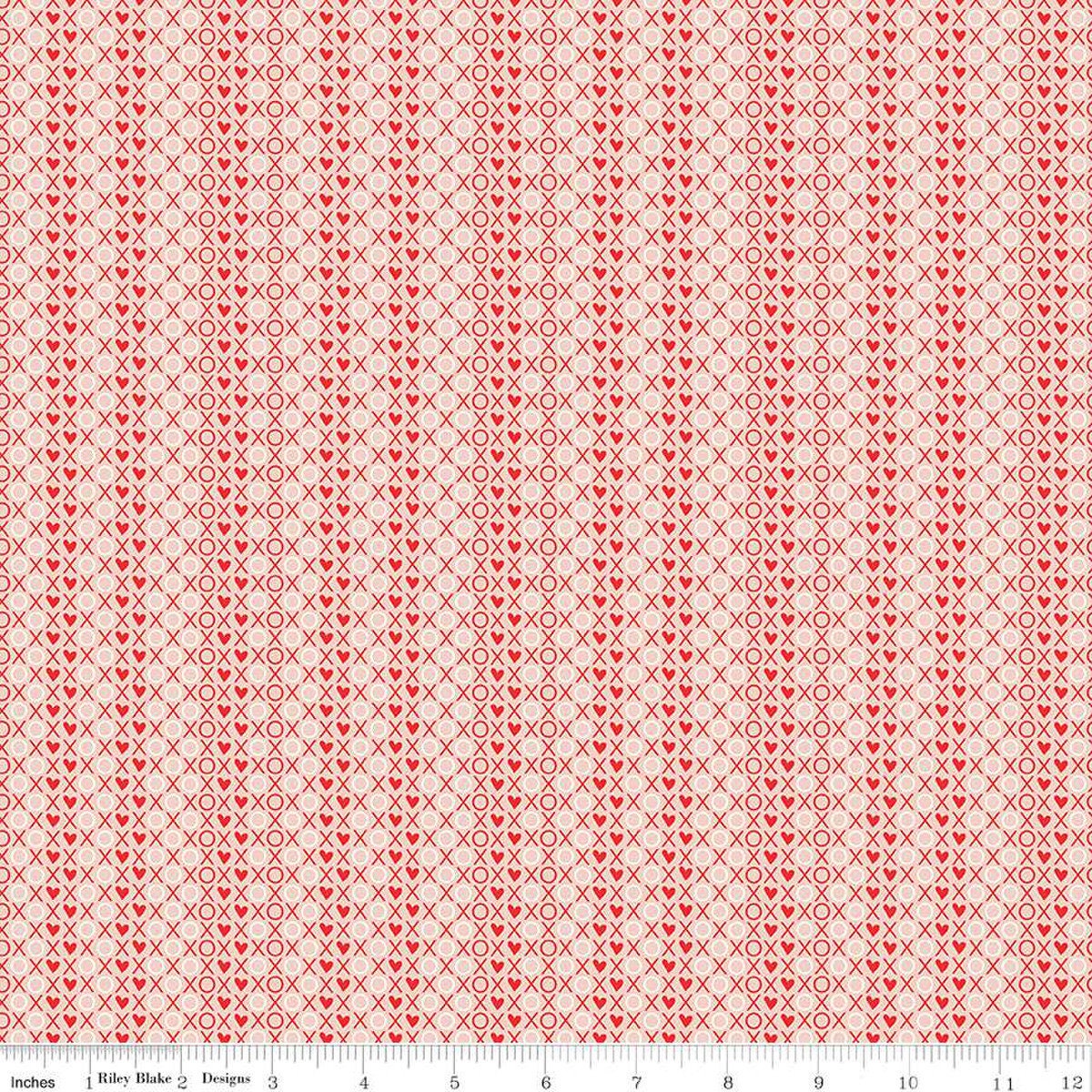 I love us cones XOX blush | c13969 | 100% cotton | Sandy Gervais | Valentine | ships fast