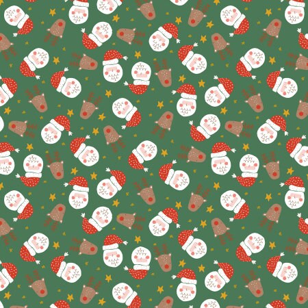 Christmas Lane - Nick and Rudy - hunter green - RJR Studios - Holiday stripe - santa - robin - holiday classics - candy cane - RJ6141
