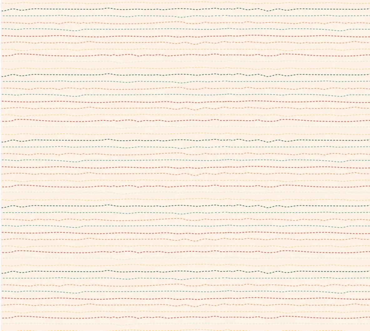 Mushroom blooms - snail trail natural | Poppie cotton | vintage | in stock - MB24415