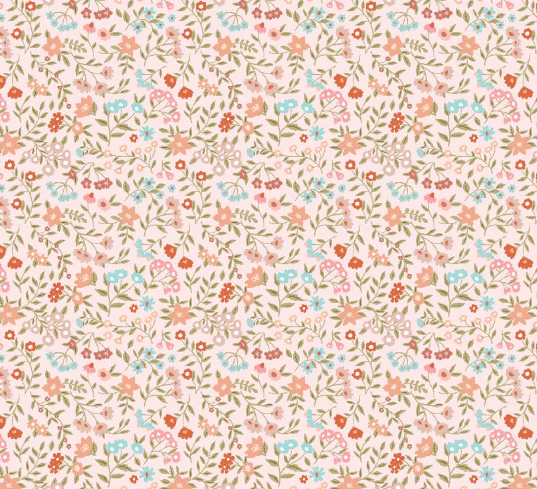 Promise me - from my heart pink | Poppy cotton | in stock | floral | ditsy | vintage | Michal marco