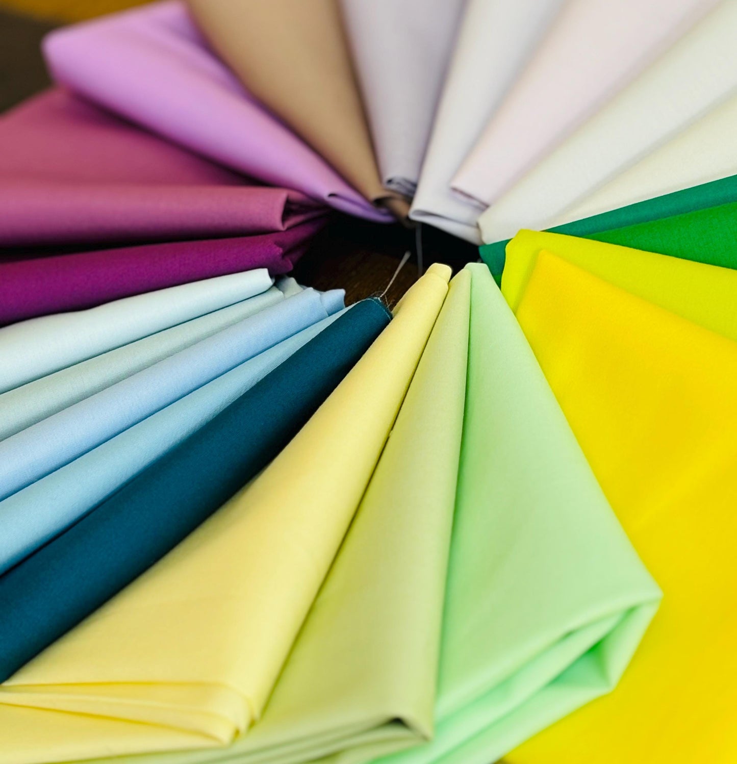 New colors of Pure solids 2024 | AGF | Fat quarter bundle 21 fabrics | IRIDESCENT | 1/2 yard option