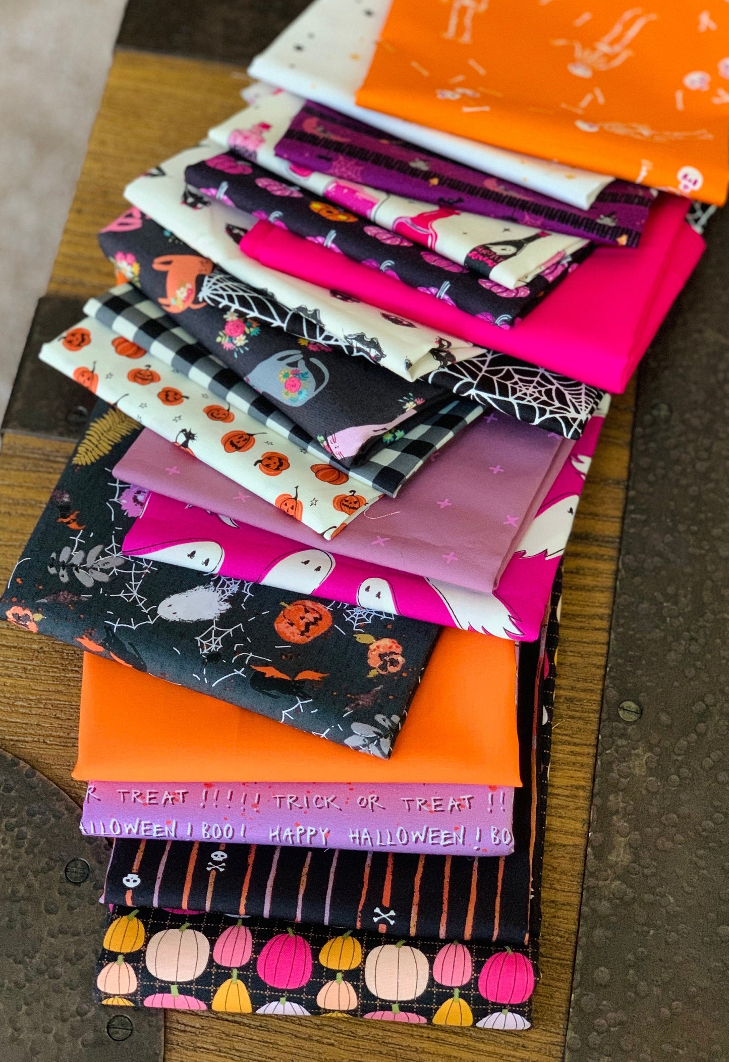 halloween brights bundle | AGF l FQ bundle 19 AGF ~ cotton and steel | In stock | spooky | halloween colors - Poppie cotton