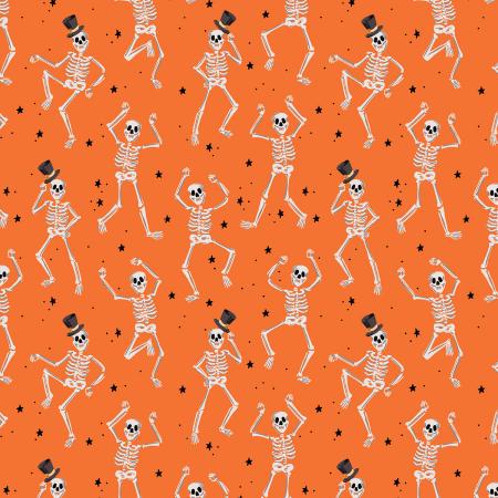 Halloween by Rifle Paper co Halloween - Skeletons - Orange - witch ghost trick or treat - In Stock- C&S