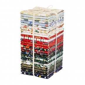Holiday Classics - Partridge - Berry Metallic Fabric RP600-BE1M - Rifle paper co - cotton and steel - christmas - holiday