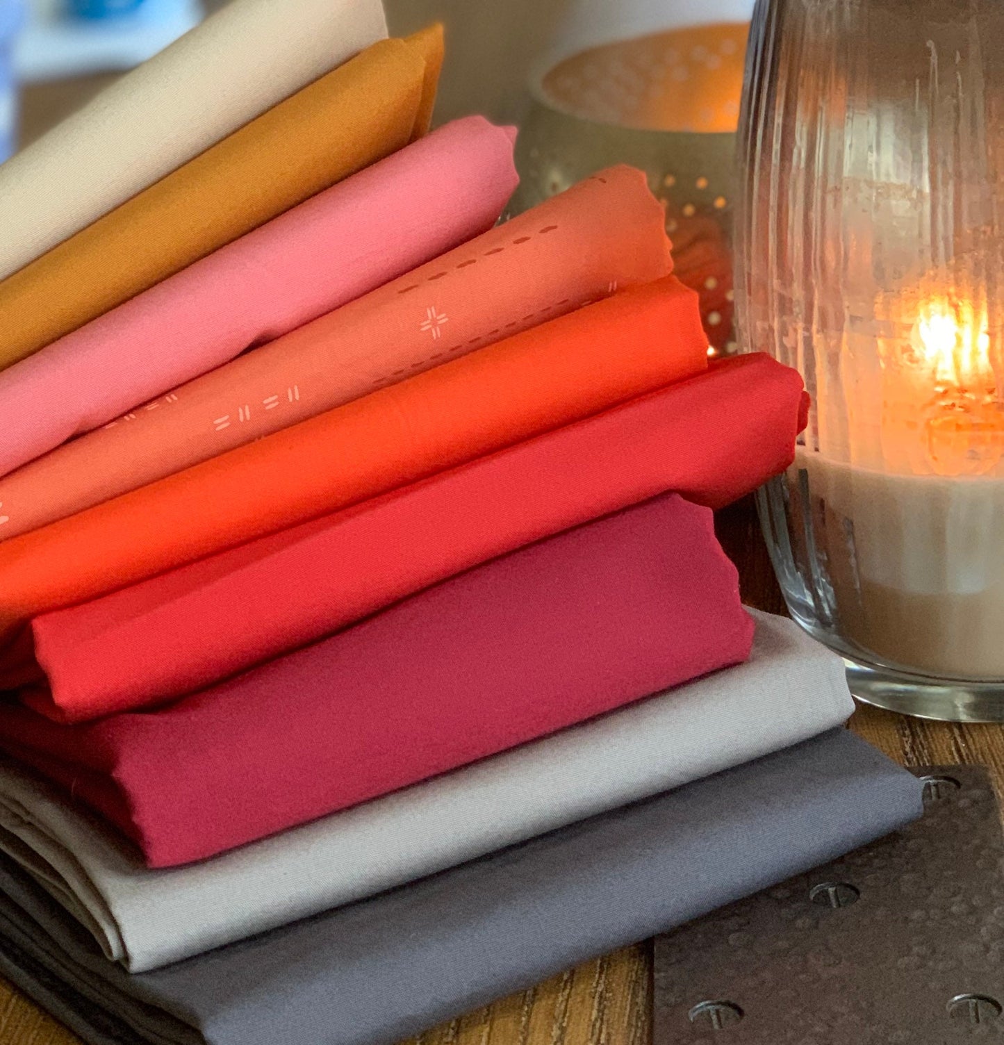 Kismet AGF blenders | Fat quarters / 1/2 yards bundles 9 fabrics | Pure solids | Sharon holland - decostitch