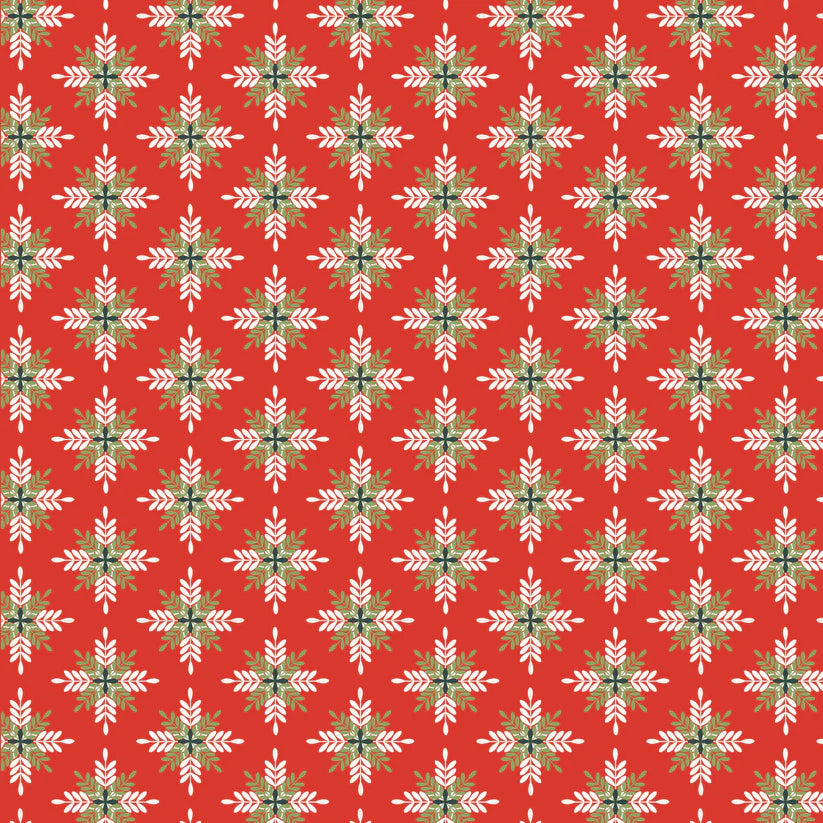 prairie christmas - New Star Red| Poppie cotton | Amanda Grace | holiday | shipping June 2024 - PC24363