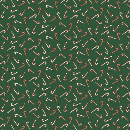 Christmas Lane - Candy cane toss - hunter green - RJR Studios - Holiday stripe - Santa - robin - holiday classics - candy cane - RJ6144