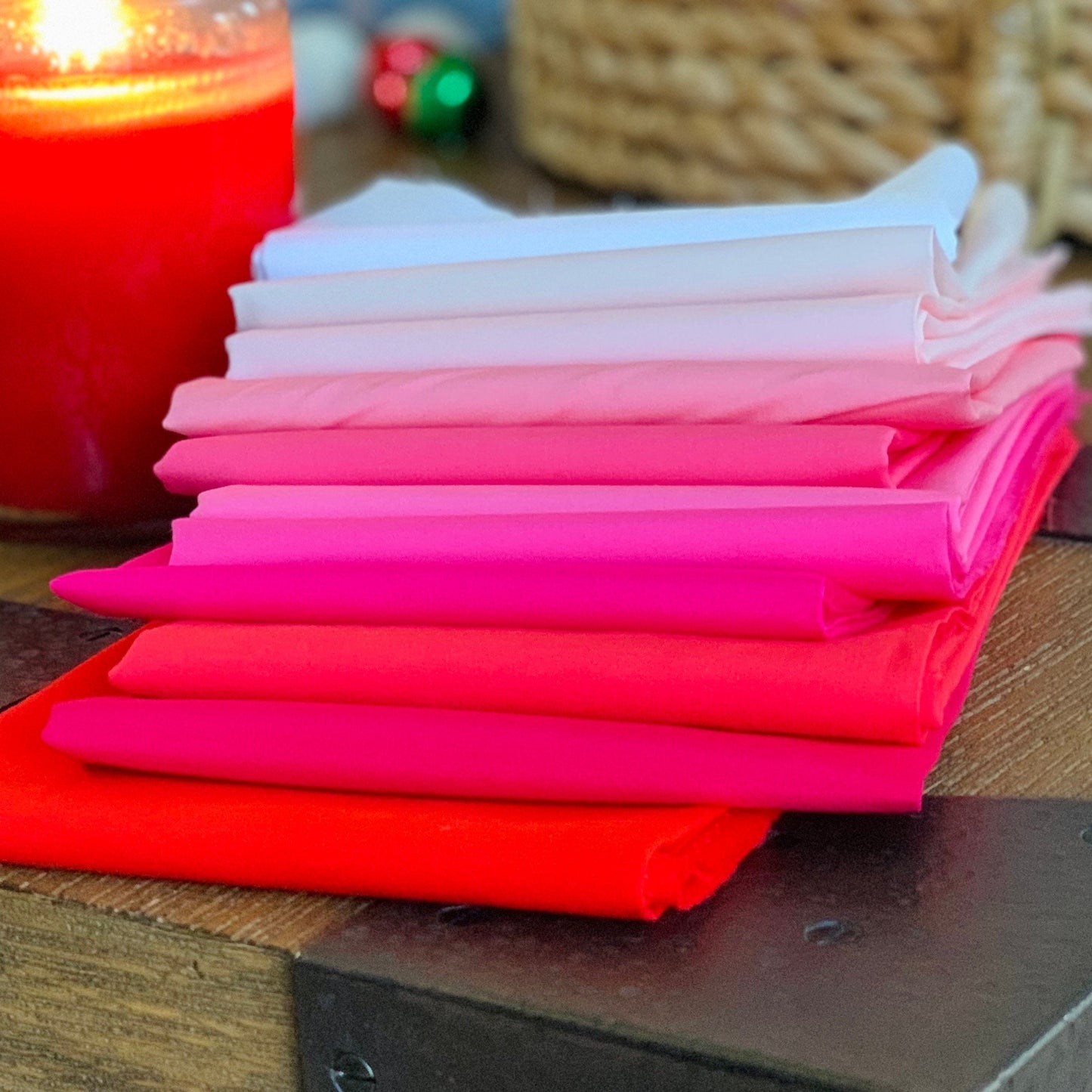 Valentine AGF blenders | Fat quarters / 1/2 yards bundles 11 fabrics | Fast shipping | Pure solids | bright pink - red - white