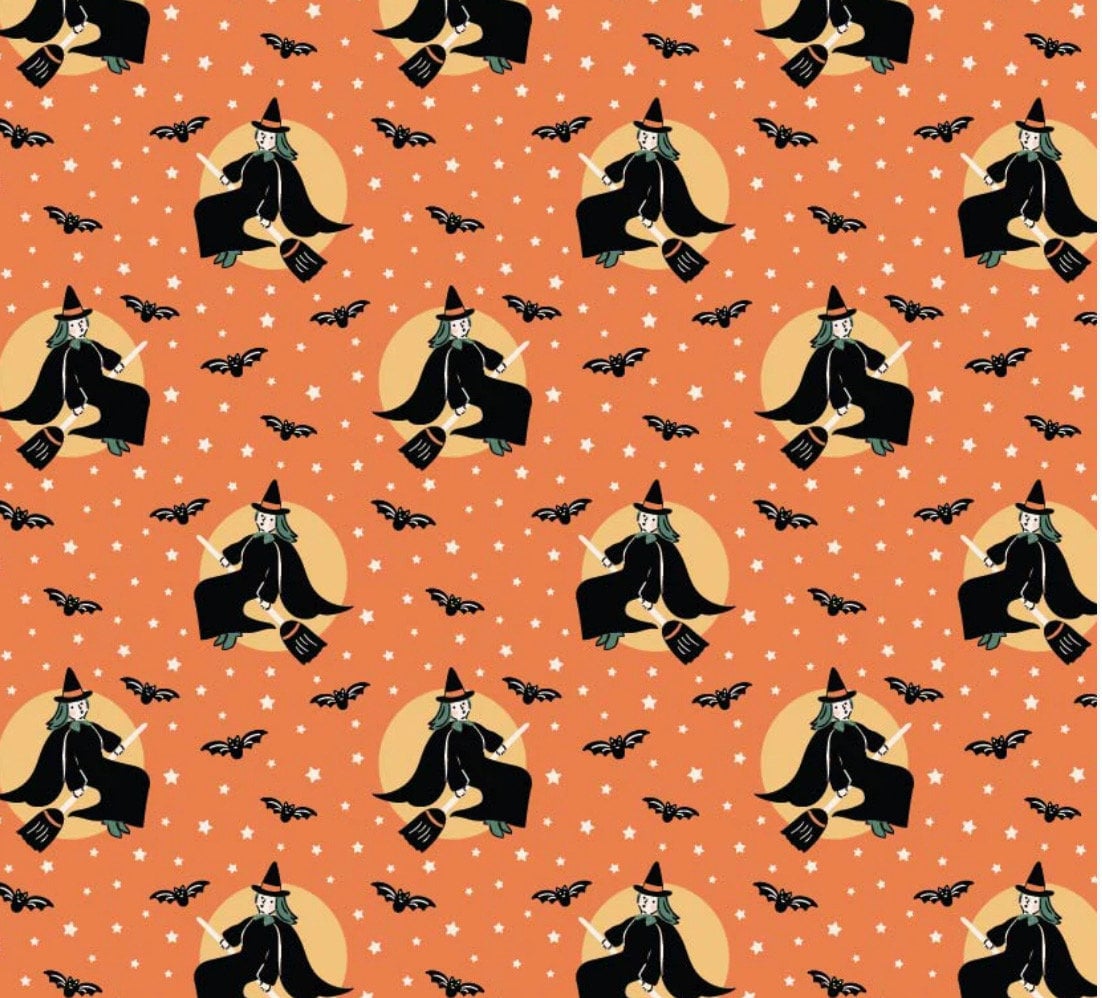 Sweet tooth halloween - Little witch orange | Poppie cotton | Elea Lutz | trick or treat | In stock