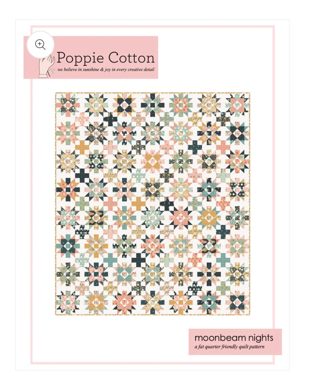 Moonbeam nights Pattern | Poppie cotton | Moonbeam dreams - in stock - paper pattern - halloween