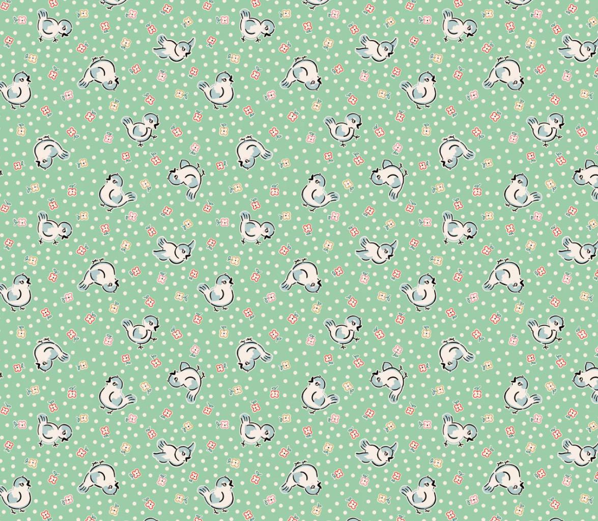 Home sweet home bluebirds pink | Poppie cotton | Elea Lutz | vintage | shipping Nov 2024 - VR24450