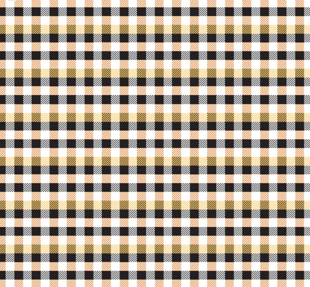 Kitty loves candy - Halloween plaid black | Poppy cotton | in stock | halloween | witch - trick or treat