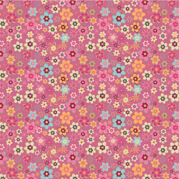 Calico Cowgirls - Poppie cotton Lori woods | in stock - Cowgirl meadow - floral - pink