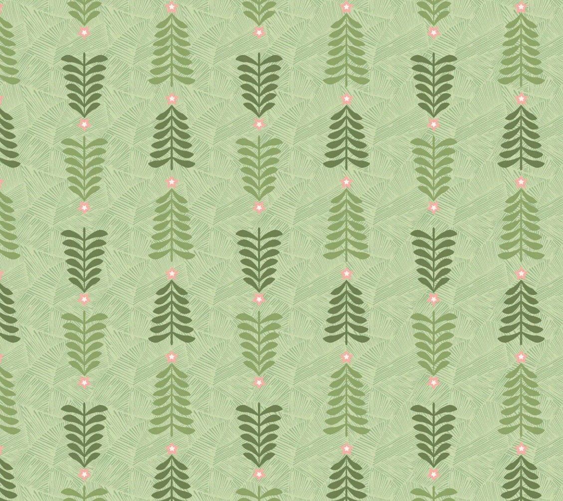 prairie christmas - Oh christmas tree green | Poppie cotton | Amanda Grace | holiday | shipping June 2024 - PC24353
