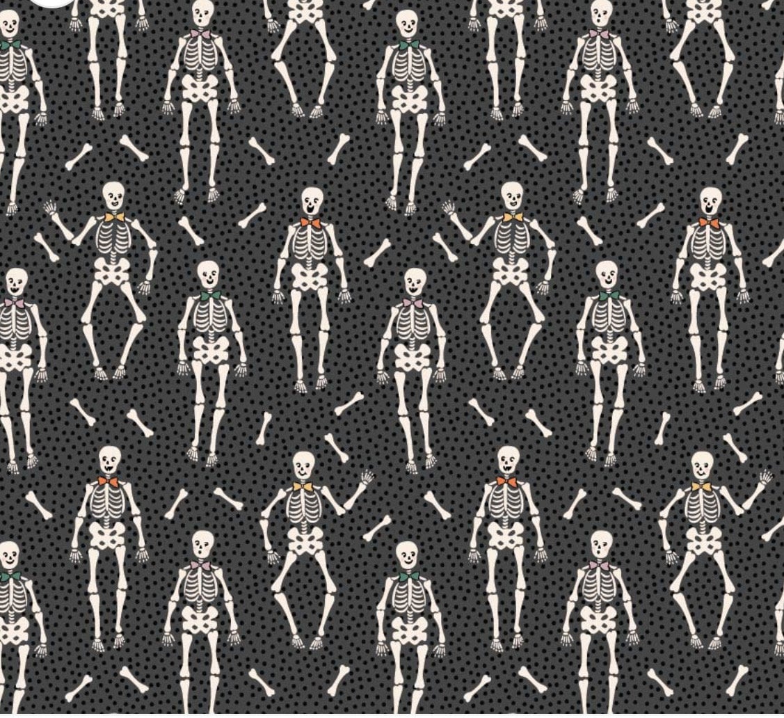 Sweet tooth halloween - Bones black | Poppie cotton | Elea Lutz | trick or treat | In stock
