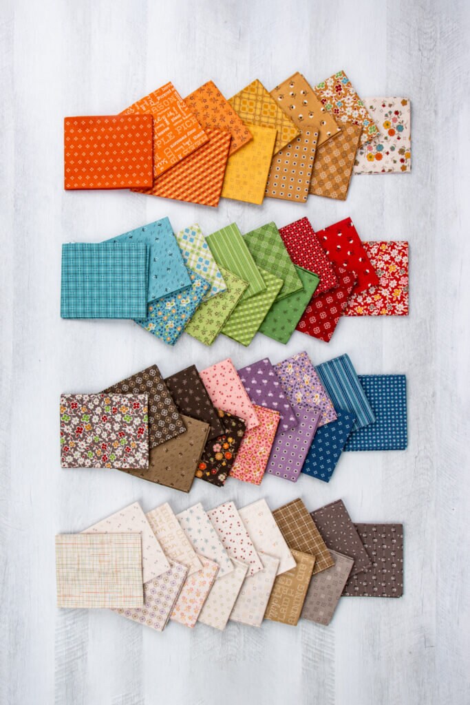 Autumn 52 piece fat quarter bundle | Lori Holt | Bee in my Bonnet - precut | RBD - in stock - Free US Shipping