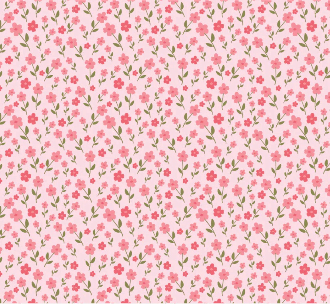 wildflower field pink - prairie sisters homestead| Poppy cotton | in stock | ditsy | floral | vintage | Lori Woods