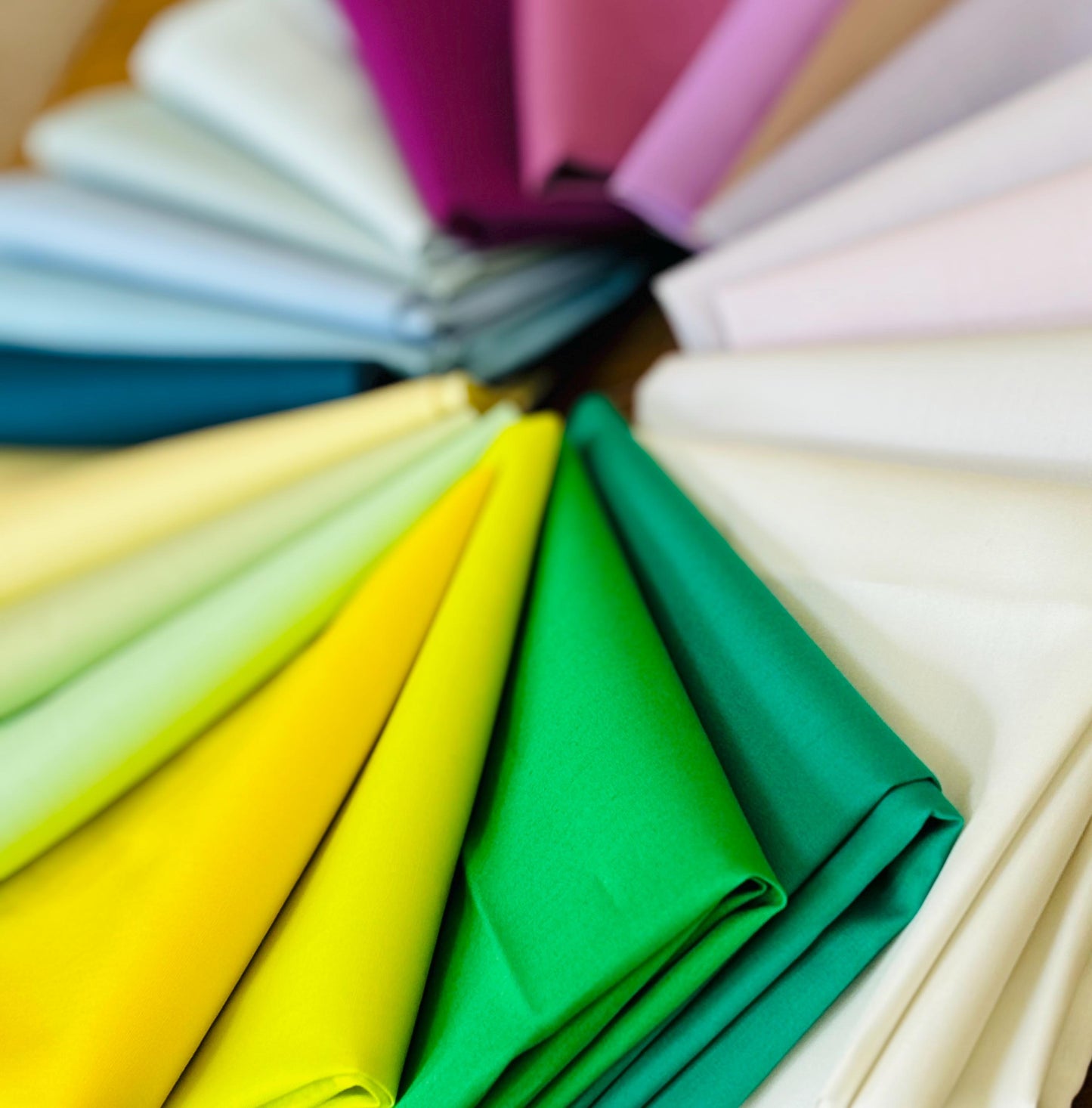 New colors of Pure solids 2024 | AGF | Fat quarter bundle 21 fabrics | IRIDESCENT | 1/2 yard option