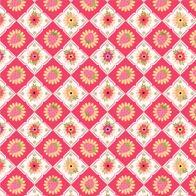 Calico Cowgirls - Poppie cotton Lori woods | in stock - Feeling quilty - floral pink CW24827
