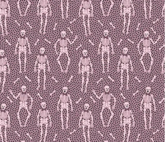 Sweet tooth halloween - Bones Purple| Poppie cotton | Elea Lutz | trick or treat | In stock