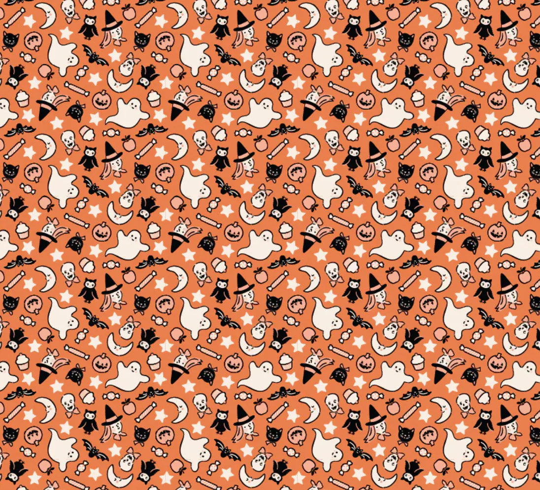 Sweet tooth halloween - Treats Orange| Poppie cotton | Elea Lutz | trick or treat | In stock