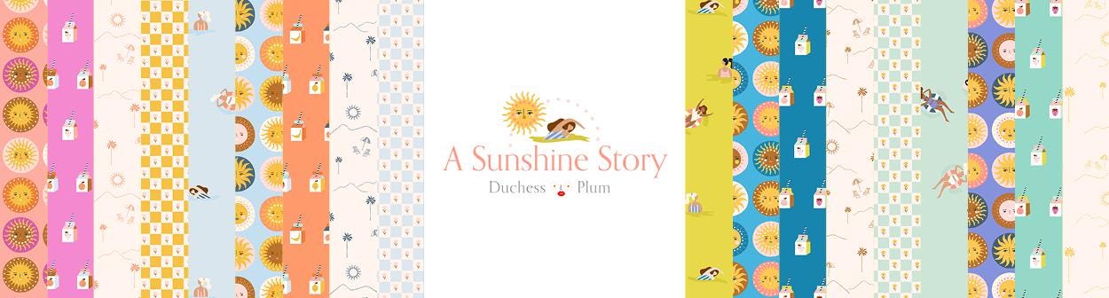 A Sunshine Story Glow up - island sunset - C&S - DP101-IS1 beach - duchess plum - in stock