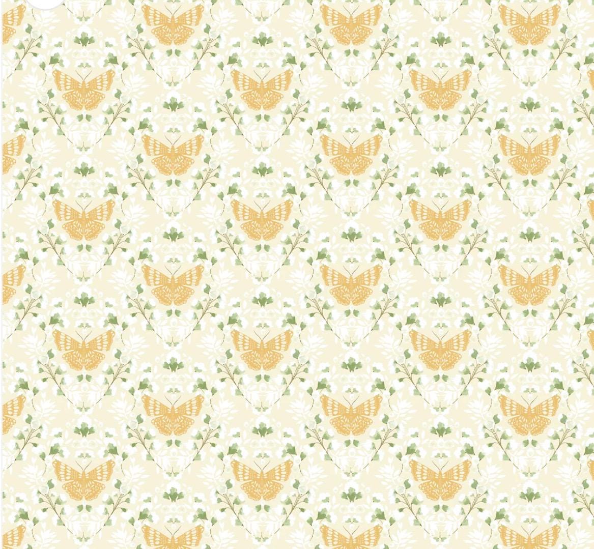 Preorder** Serenity Blooms - Sacred Flight yellow | Poppie cotton | Ginger Deverell | vintage | shipping Jan 2025 - SR24514