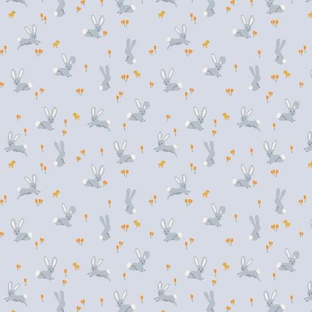 Easter by Rifle Paper co RP1503-BL2 - Bunnies - Blue Fabric - shipping Jan '25