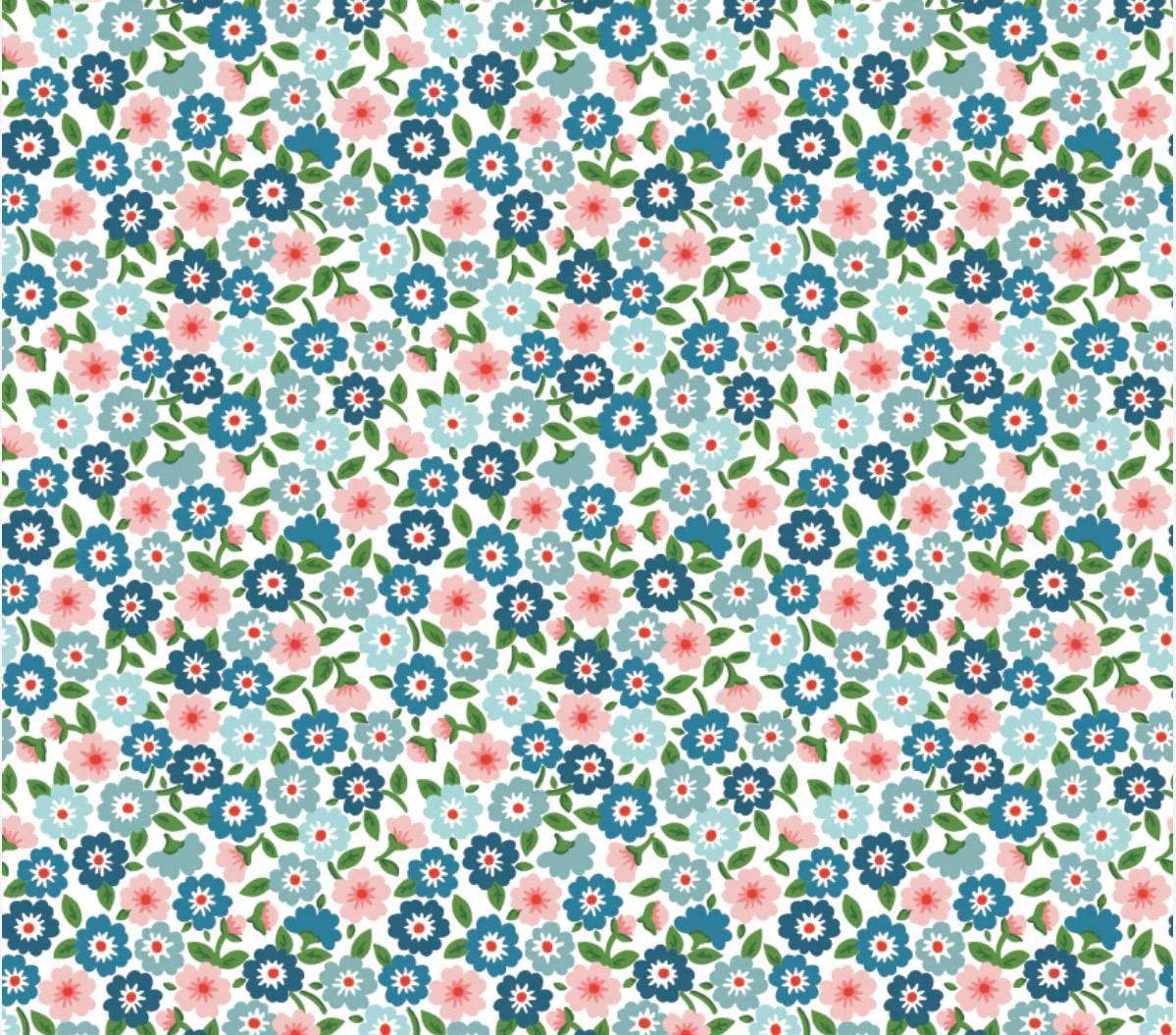 Preorder** Flower Market Forget me knots blue | Poppie cotton | Elea Lutz | vintage | ship Sept '25 FM25410