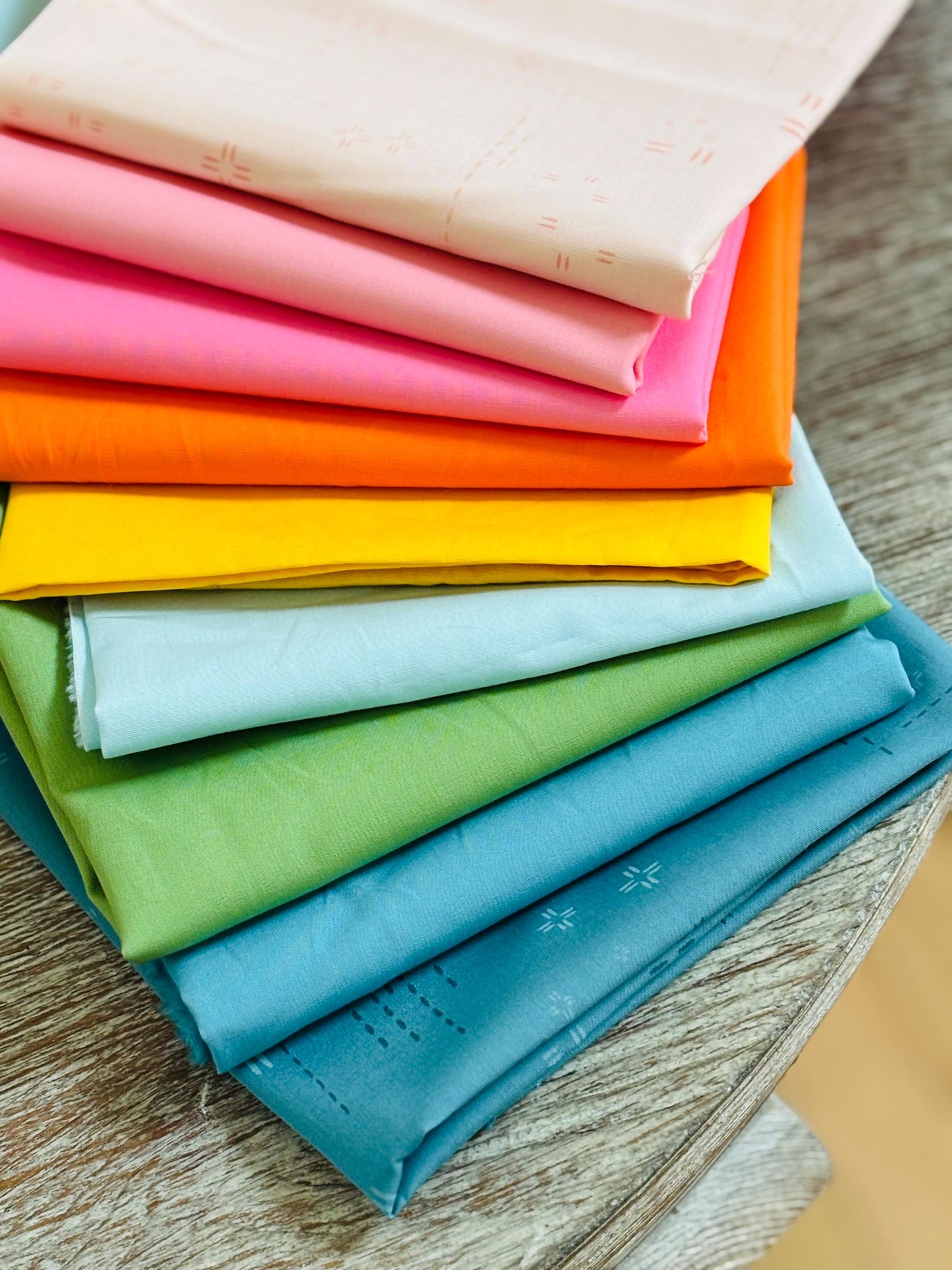 Marigold AGF blenders | Fat quarters / 1/2 yards bundles 9 fabrics | Fast shipping | Pure solids
