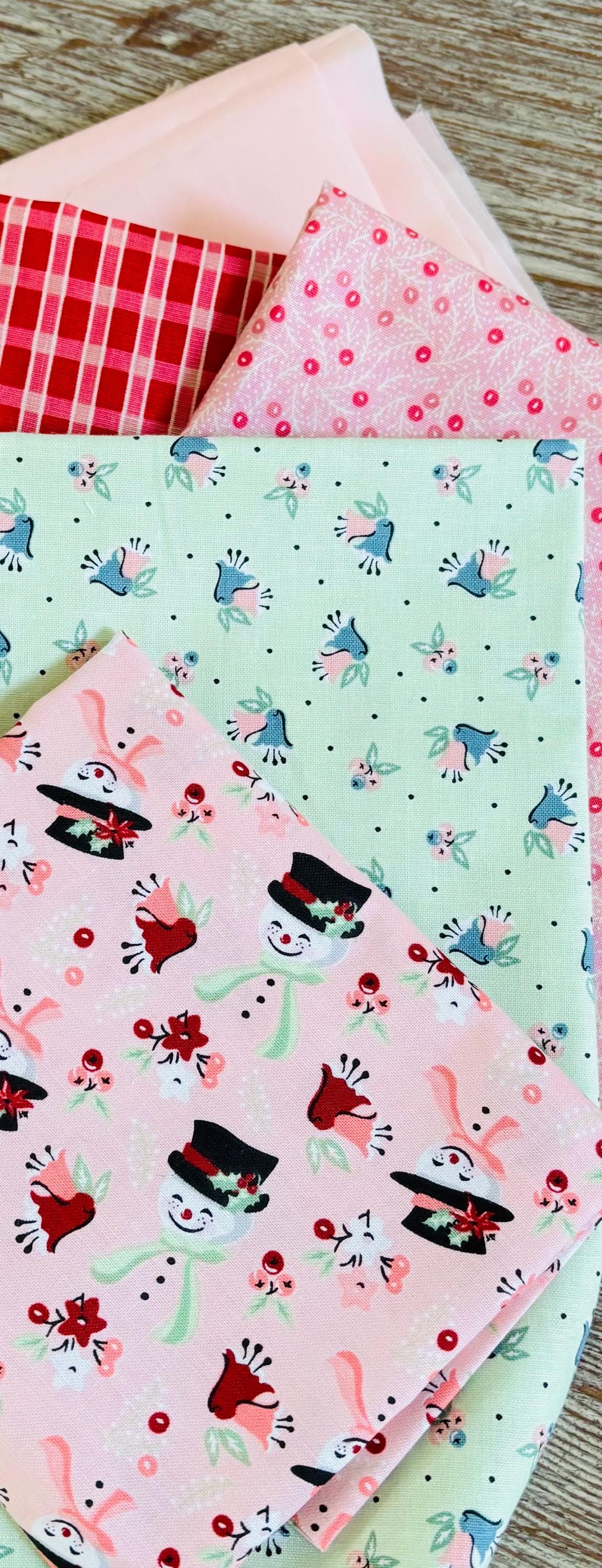 Frost and flurry Mini bundle #2 + blenders 5 FQ / 1/2 yards| Poppie cotton | Sheri McCulley | vintage | in stock - holiday christmas
