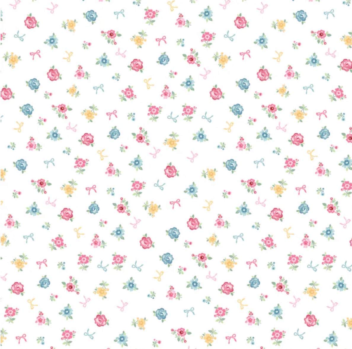 Rosy cheeks Welcome white RC25249 | Poppie cotton | Rosy cheeks | vintage | in stock