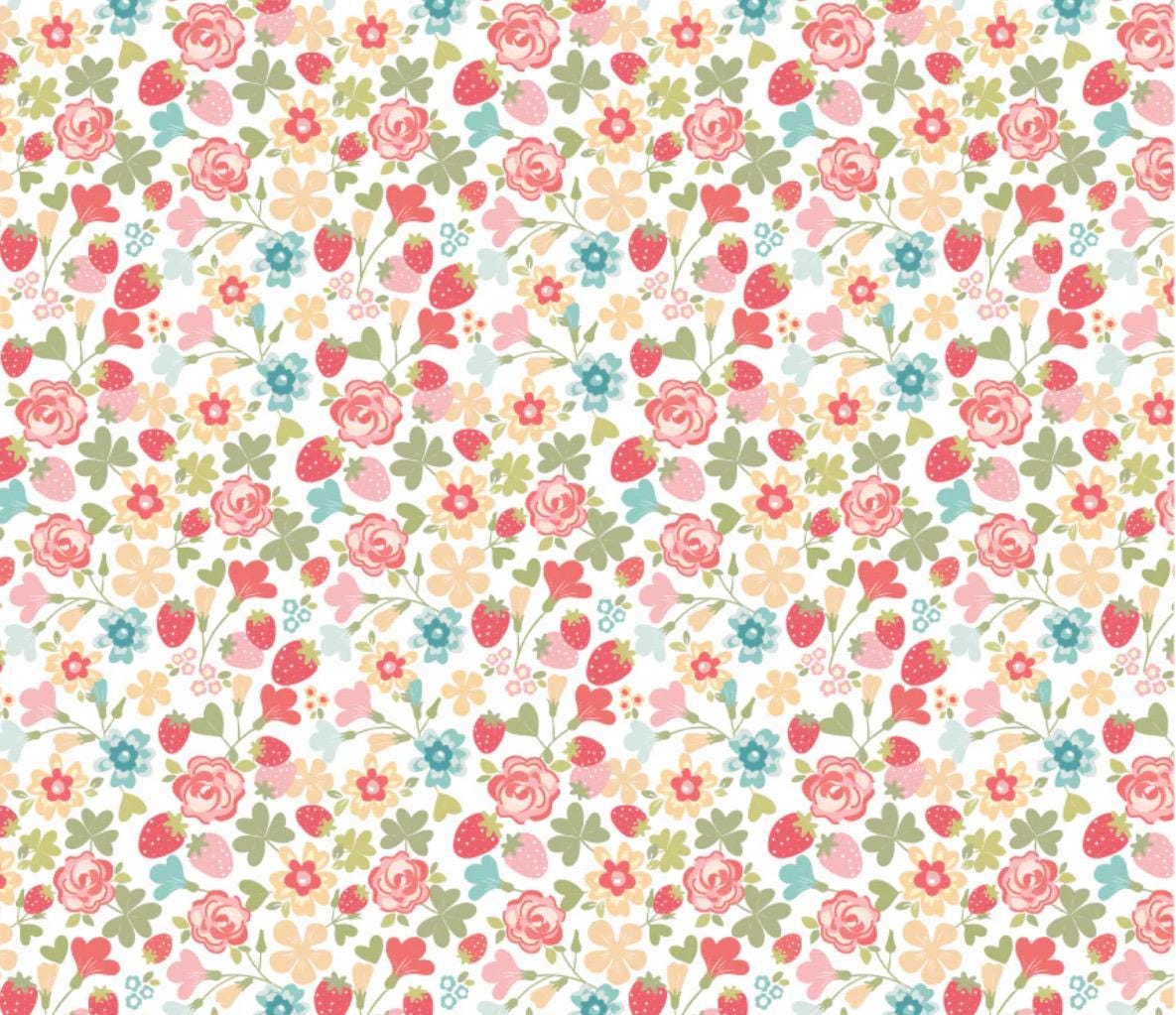 Rosy cheeks Hello white RC25240 | Poppie cotton | Rosy cheeks | vintage | in stock