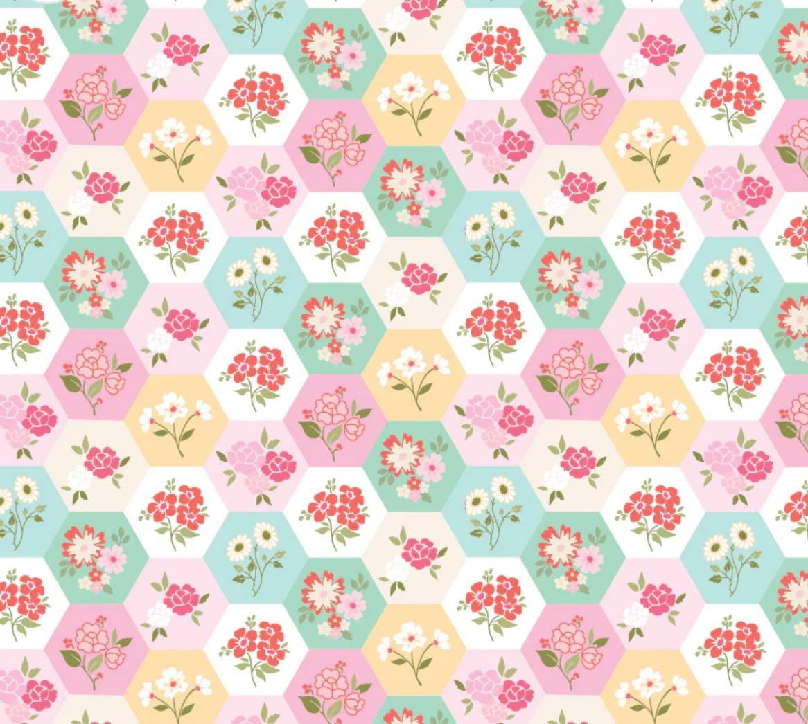 Rosy cheeks Good day multi RC25258 | Poppie cotton | Rosy cheeks | vintage | in stock