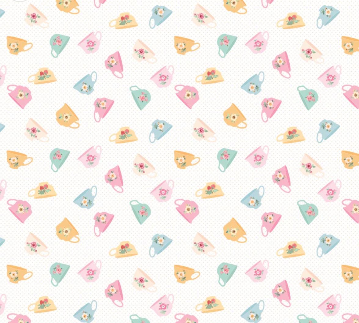 Rosy cheeks Good day morning white RC25252 | Poppie cotton | Rosy cheeks | vintage | in stock