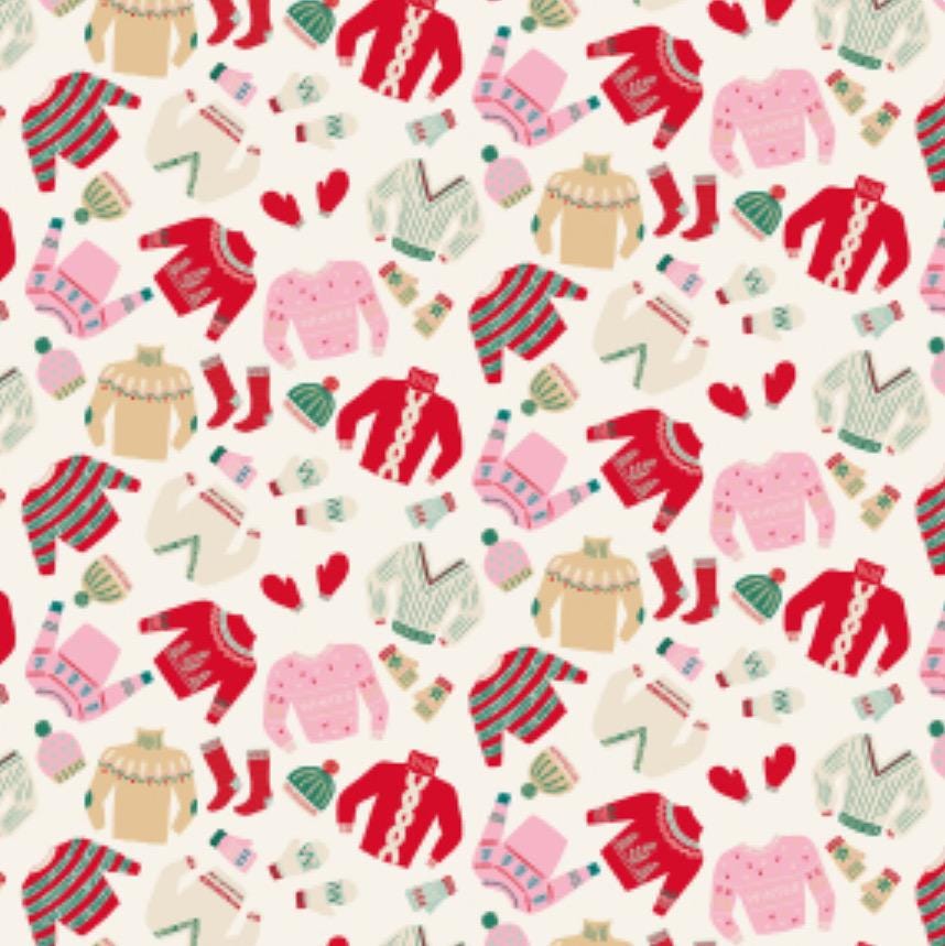 Snow day fun 18 FQ bundle with blenders - RJR - Christmas - holiday - Yuan Xu - sweater weather - in stock