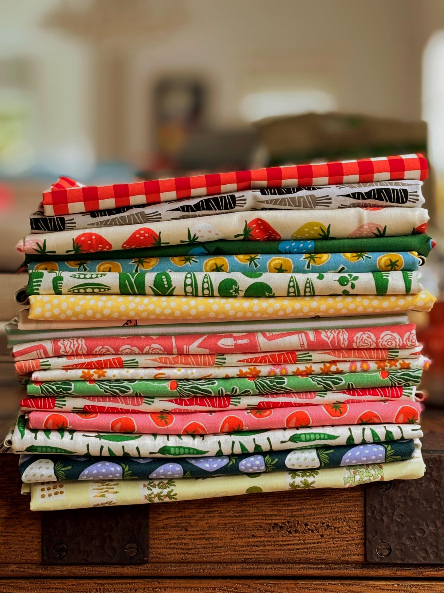Kitchen garden No 4 fruit vegetable summer curated bundle - 18 piece FQ or 1/2 yd - in the garden - AGF - cotton and steel - berries