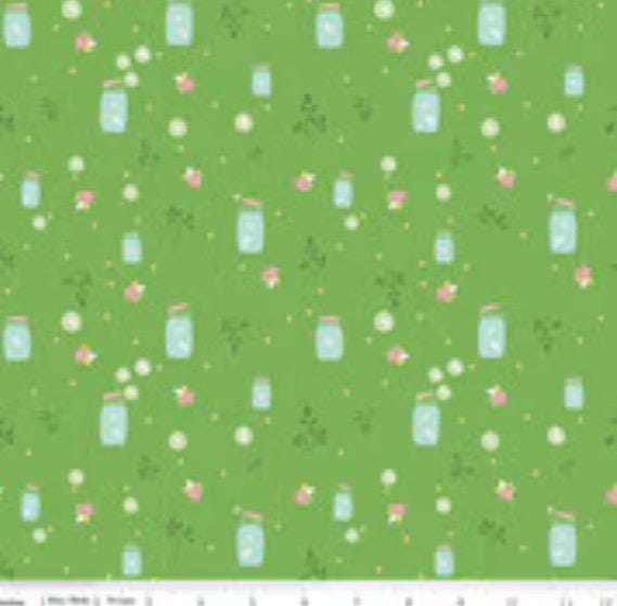 Summer Skies and Fireflies green | Gracey Larson | C16373 | Fast shipping | summer vintage