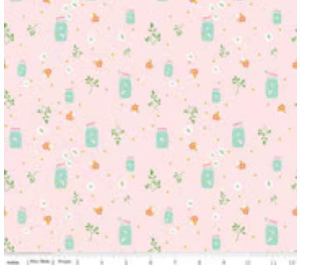 Summer Skies and Fireflies pink | Gracey Larson | C16373 | Fast shipping | summer vintage