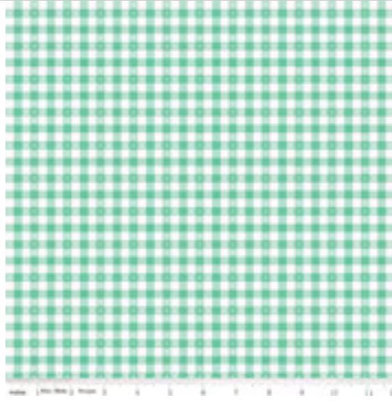 Summer Skies and Fireflies gingham aqua | Gracey Larson | C16375 | Fast shipping | summer vintage